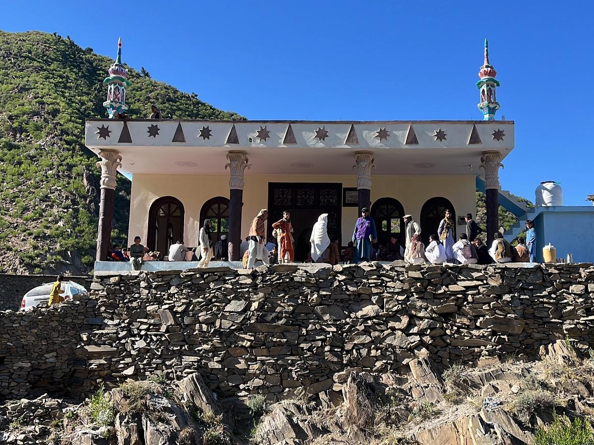Locals in Afghanistan around a masjid | Human Relief Mission