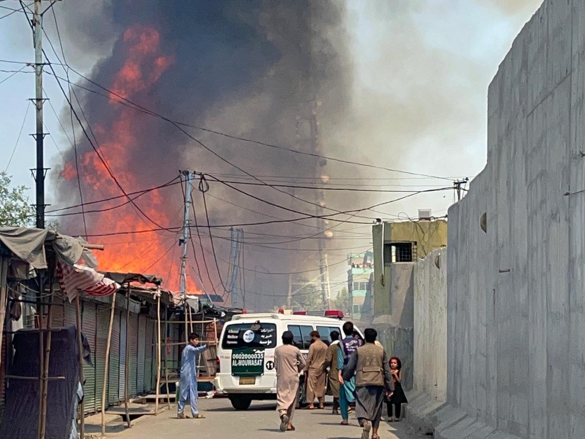 Afghan people being rescued with an Ambulance | Human Relief Mission