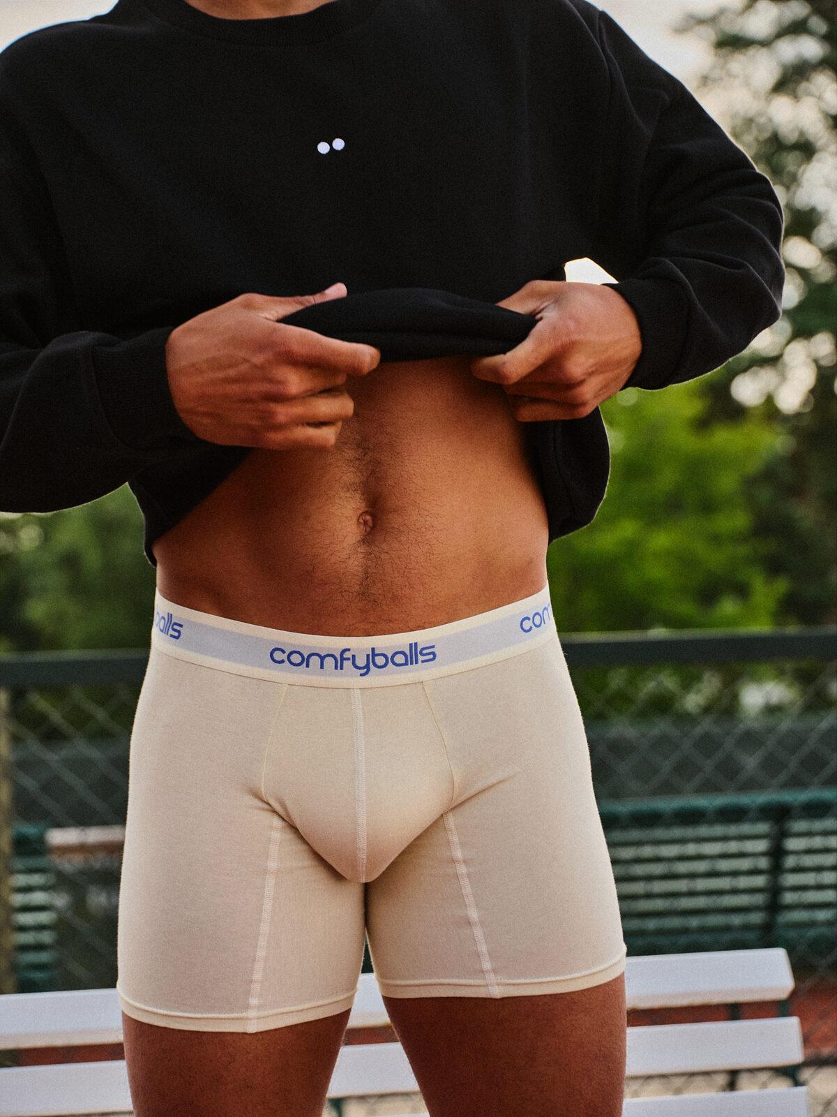 Stoffdetalj fra Performance-boksershorts