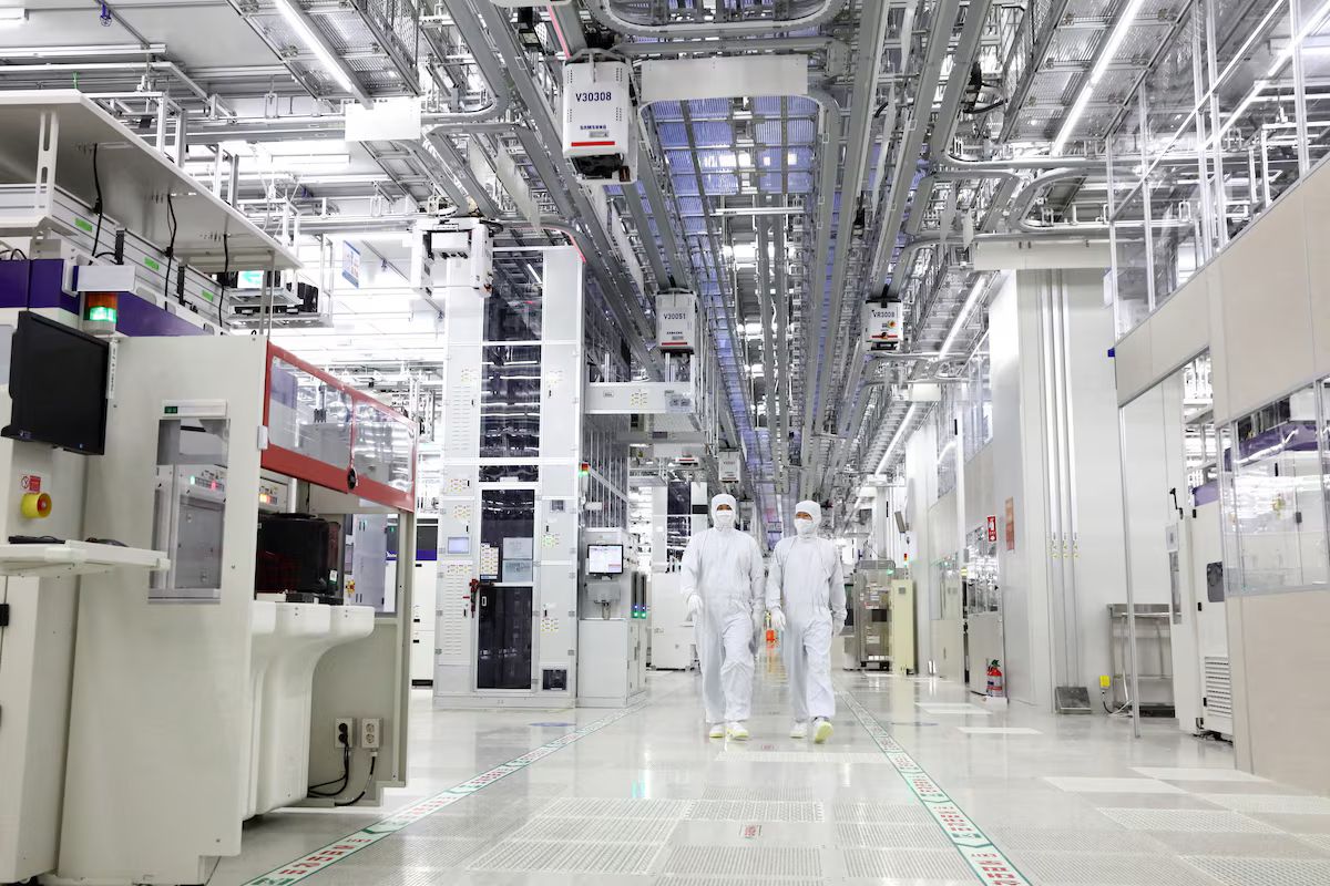 Samsung Electronics' chip production plant at Pyeongtaek, South Korea.