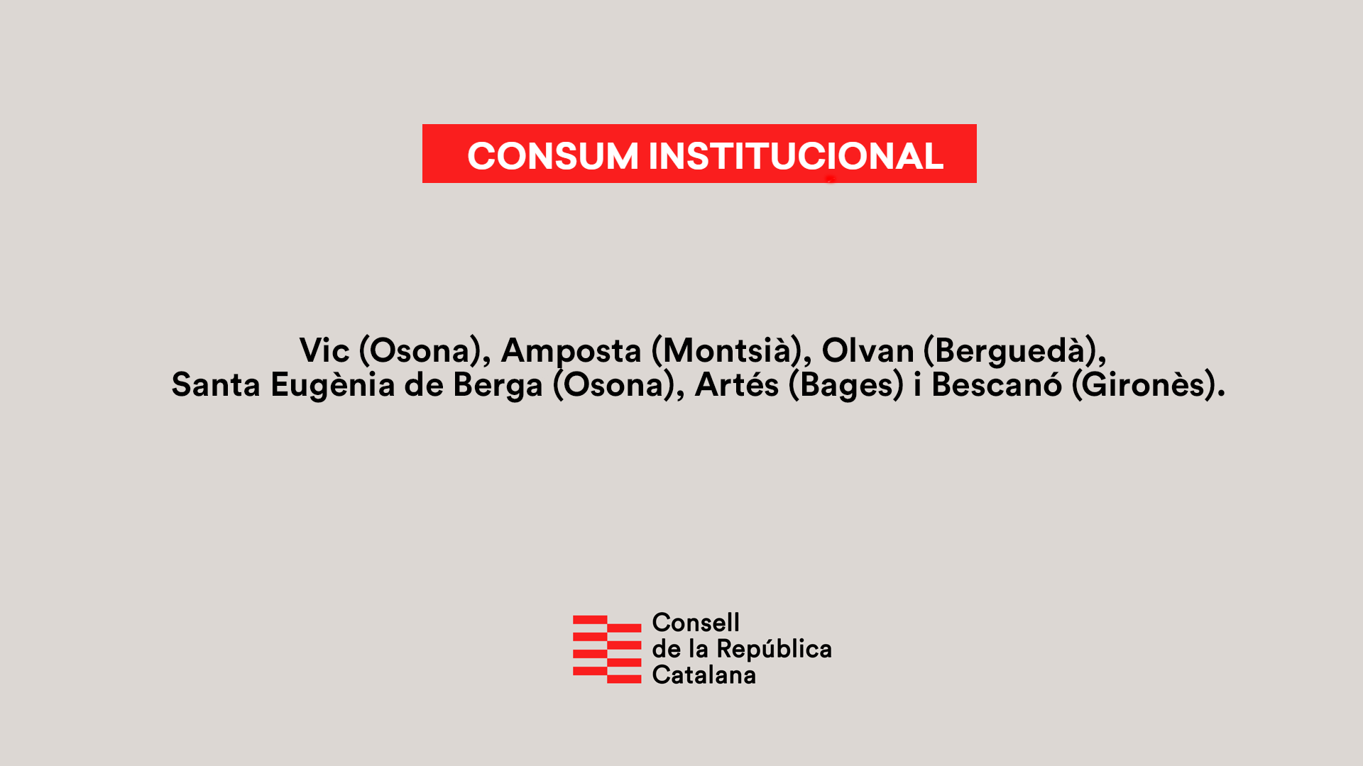 Sis nous ajuntaments se sumen a la campanya de Consum Institucional del Consell