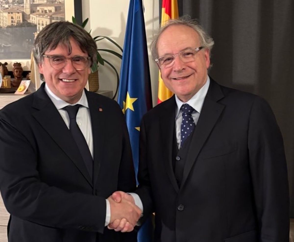 El president del Consell de la República Jordi Domingo es reuneix amb el president Carles Puigdemont a Waterloo