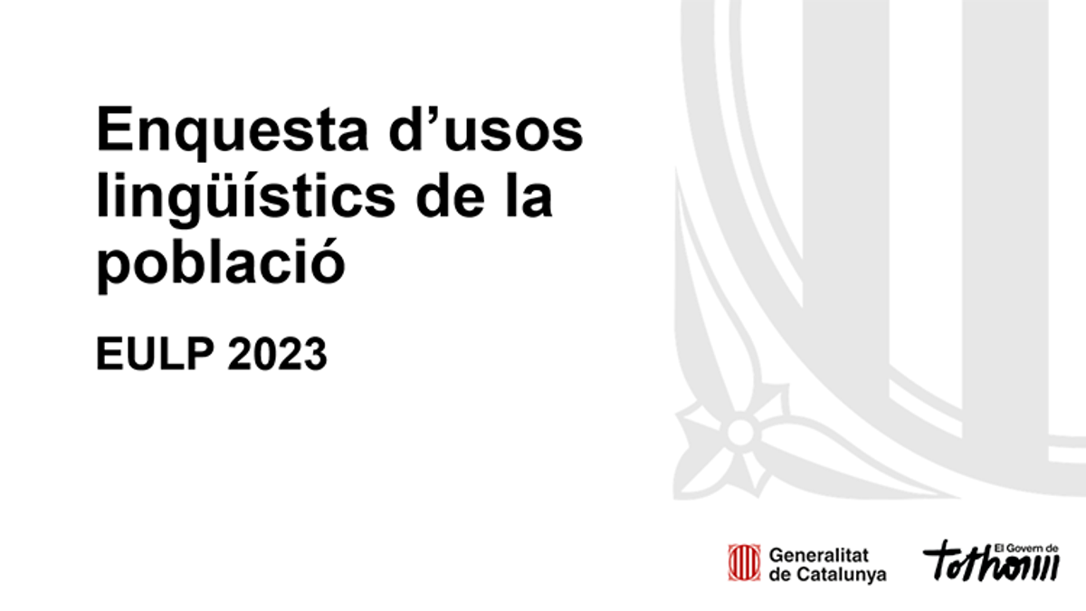 La situació del català: Dades que han quedat fora de l'Enquesta d'Usos Lingüístics