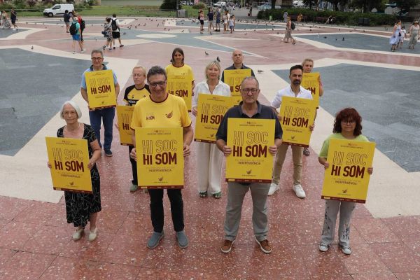 La mobilització independentista de la Diada omplirà Barcelona, Girona i Amposta sota el lema 'HI SOC. HI SOM. INDEPENDÈNCIA'