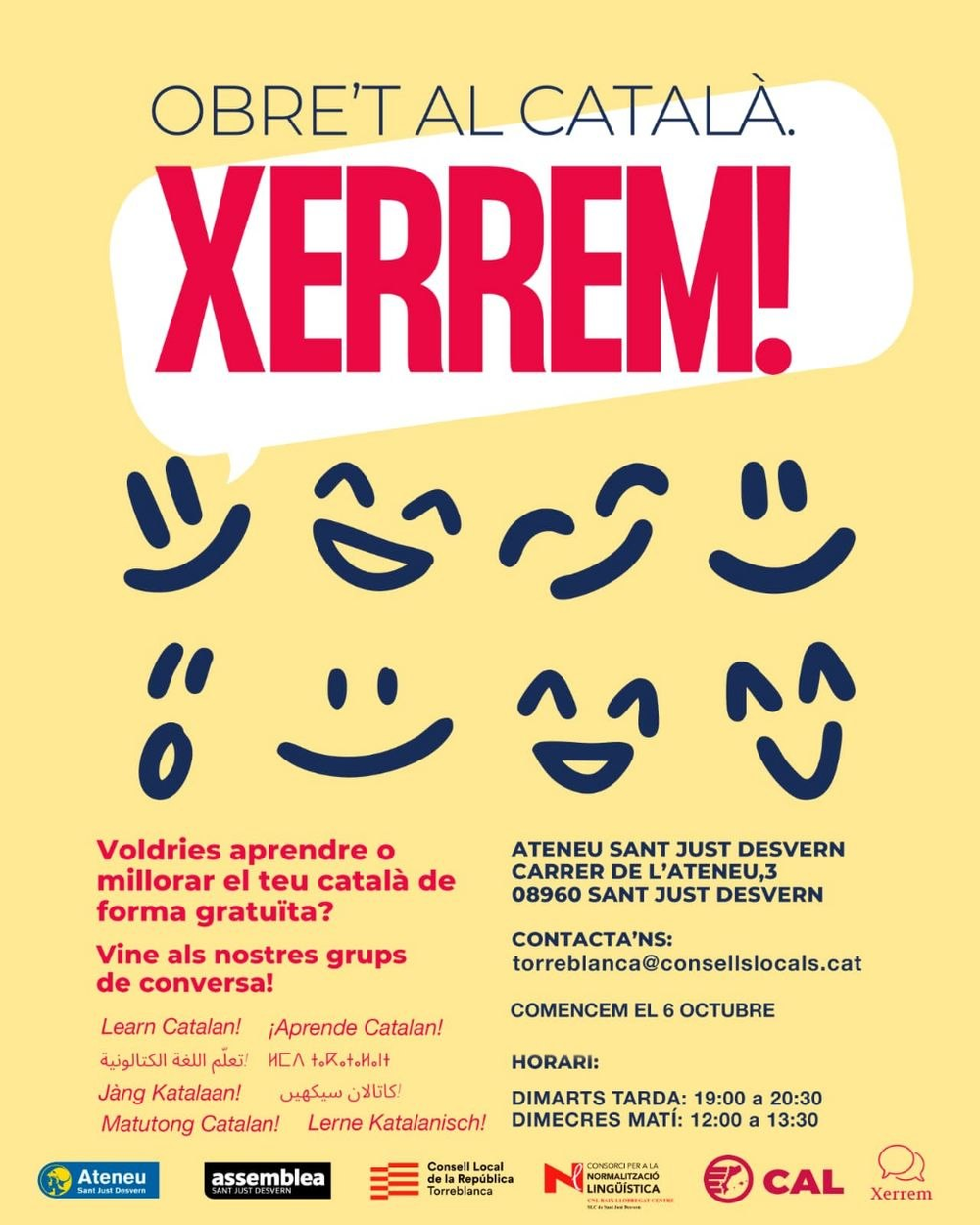 Inauguració cursos "Xerrem!"