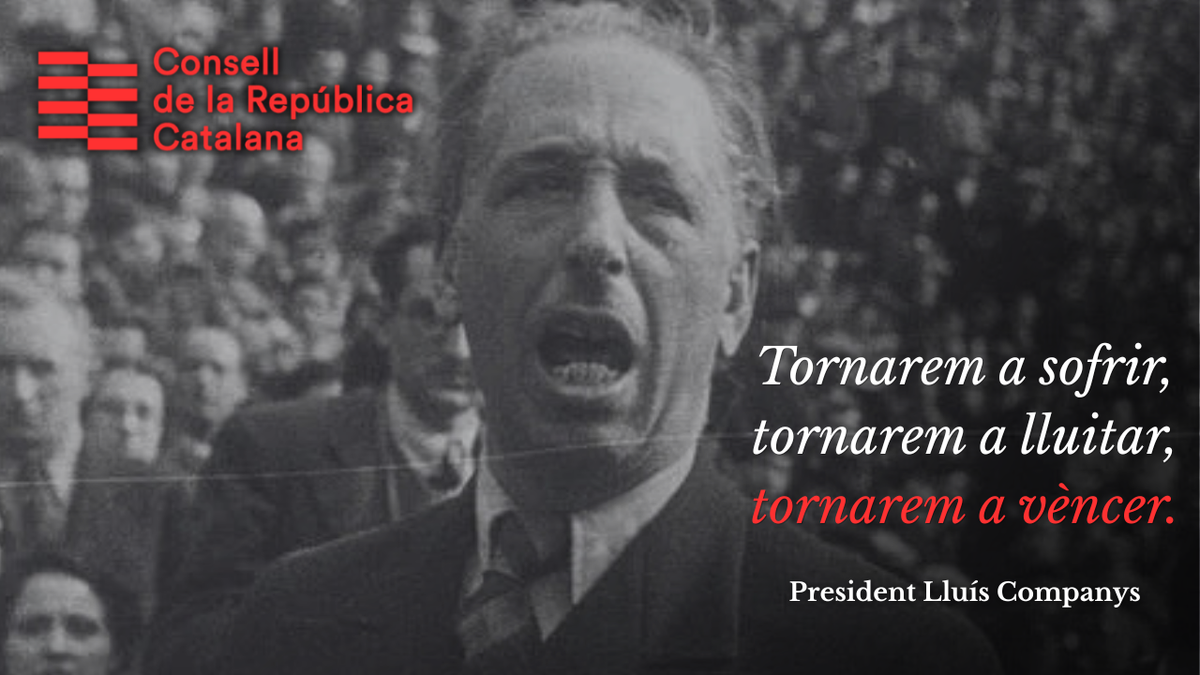 El Consell de la República exigeix a l’Estat Espanyol una disculpa pública i oficial per l’afusellament de Lluís Companys