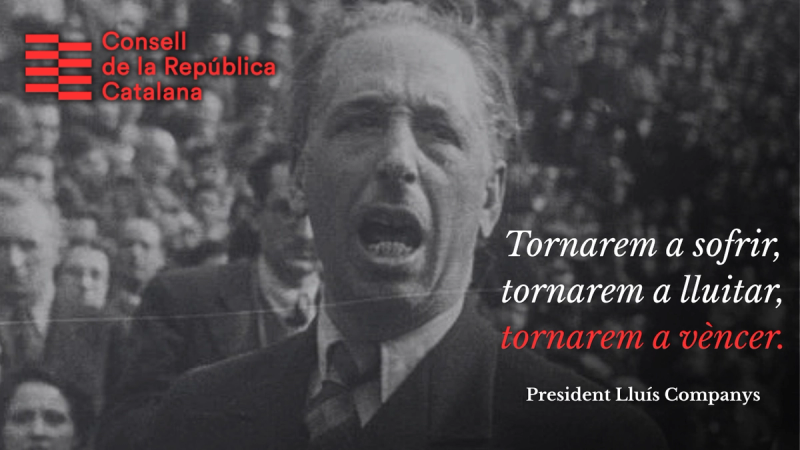 El Consell de la República exigeix a l’Estat Espanyol una disculpa pública i oficial per l’afusellament de Lluís Companys