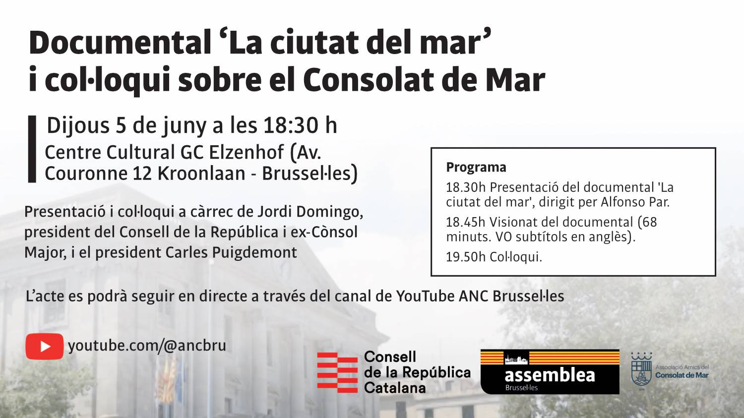 Projecció del documental "La ciutat del mar" i col·loqui