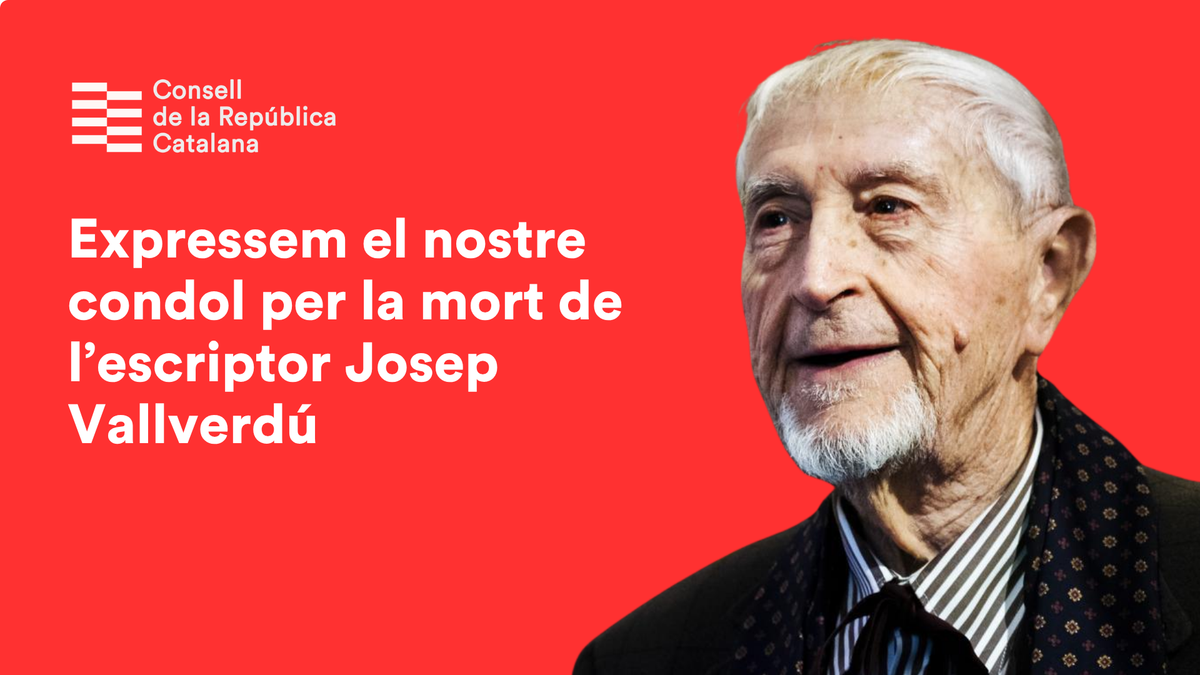 Expressem el nostre condol per la mort de l’escriptor Josep Vallverdú