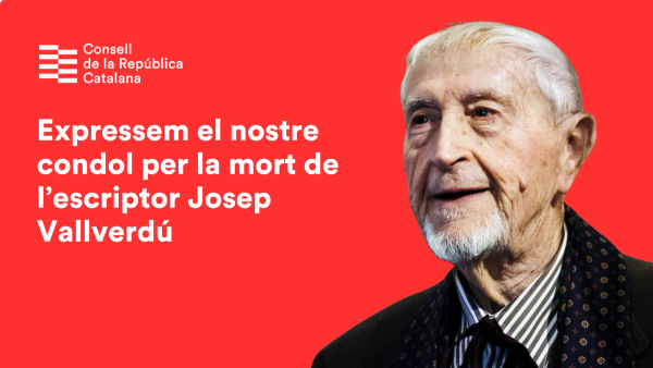 Expressem el nostre condol per la mort de l’escriptor Josep Vallverdú