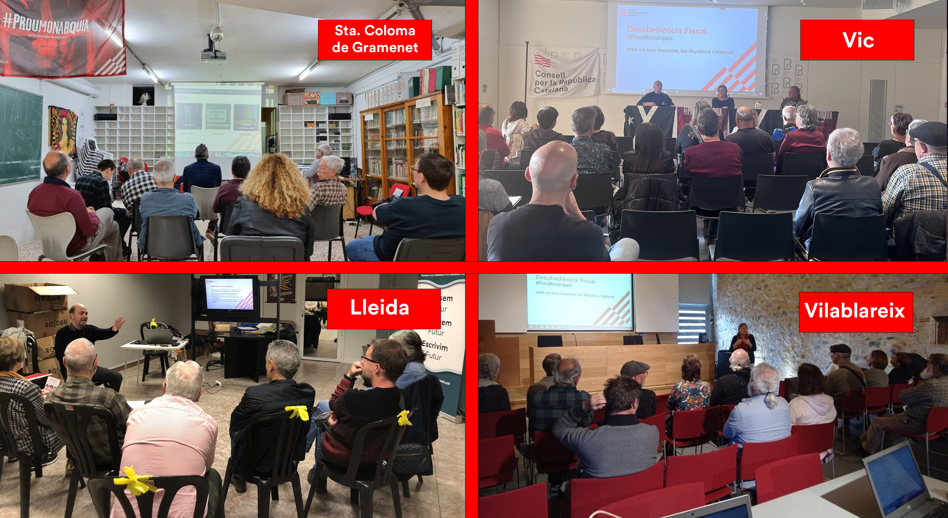 Els Consells Locals organitzen 4 punts d’assessorament en la campanya de desobediència fiscal #ProuMonarquia