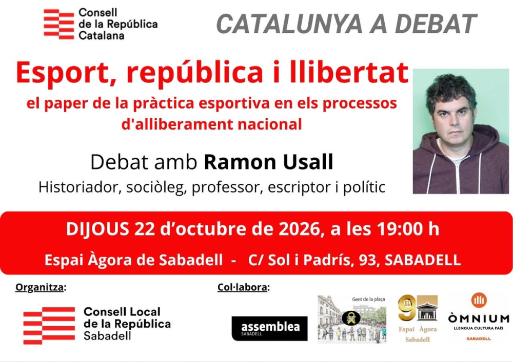 Catalunya a Debat: Esport, república i llibertat, amb Ramon Usall