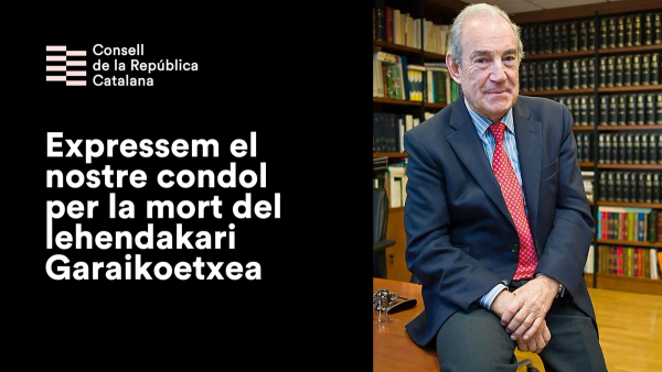 Expressem el nostre condol per la mort del lehendakari Garaikoetxea