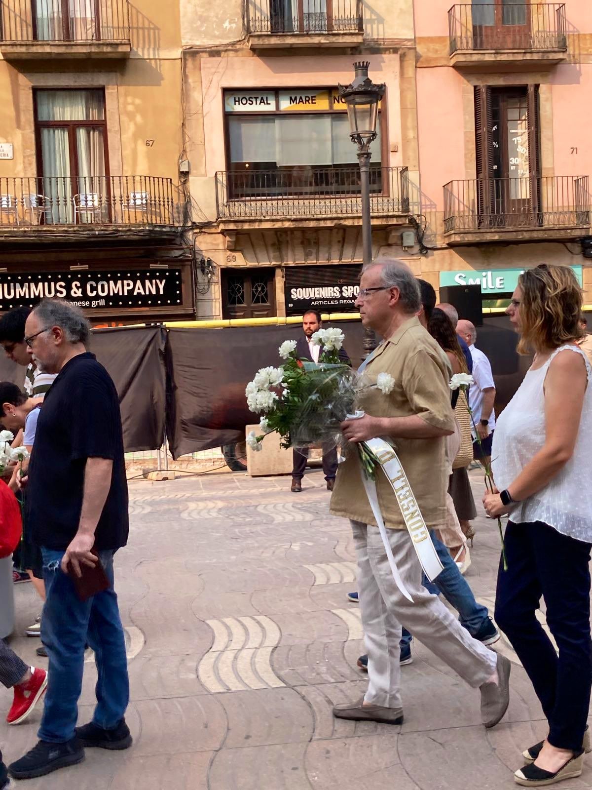 El president del Consell participa a l'acte de record a les víctimes dels atemptats del 17-A