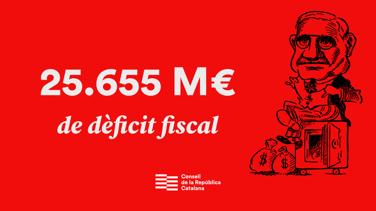 El dèficit fiscal de Catalunya assoleix els 25.000 M€
