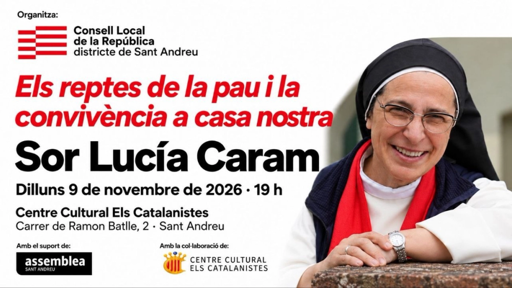 Conferència "Els reptes de la pau i la convivència a casa nostra" amb Sor Lucía Caram