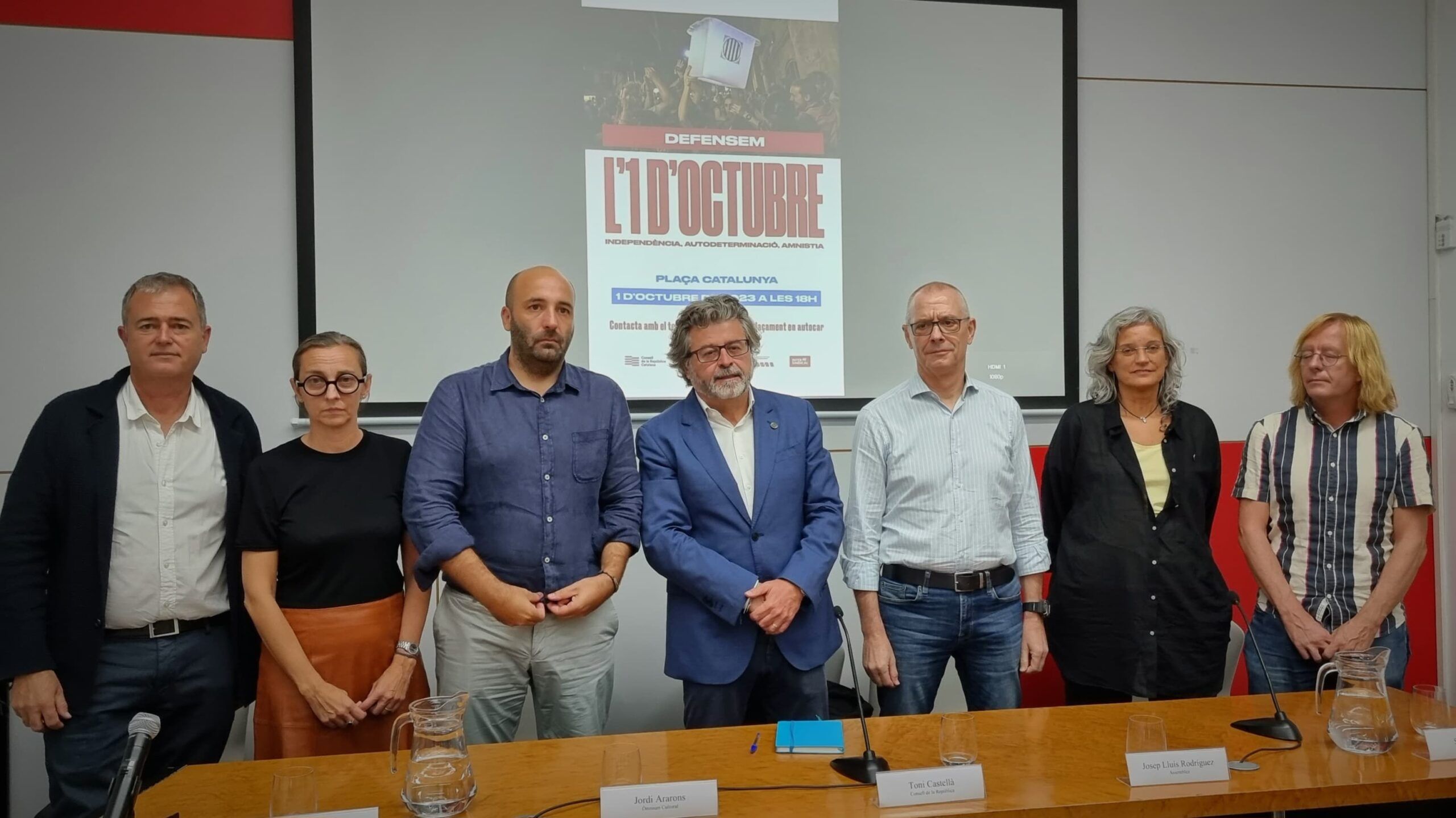Acte unitari per a l’aniversari de l’1-O: ‘Defensem l’1 d’octubre: independència, autodeterminació, amnistia’
