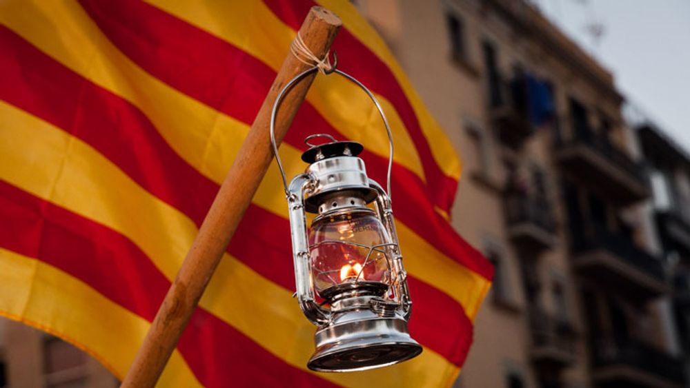 Flama del Canigó a Sant Feliu de Pallerols