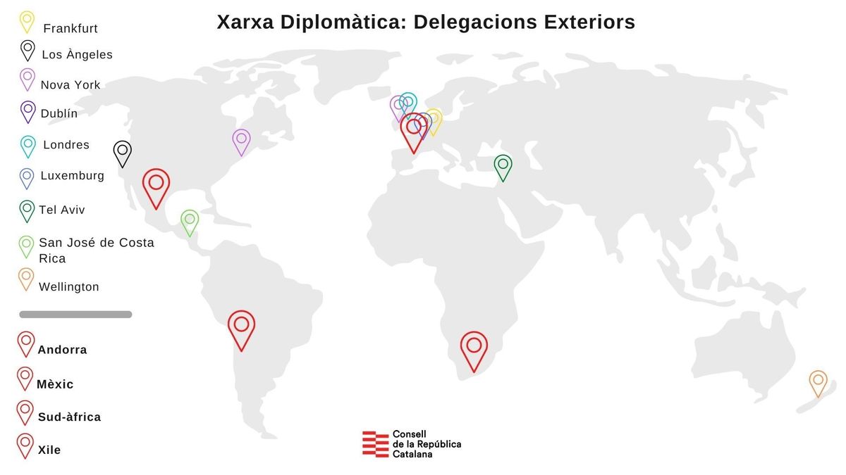 Nomenats 4 nous delegats exteriors de la Xarxa Diplomàtica del Consell