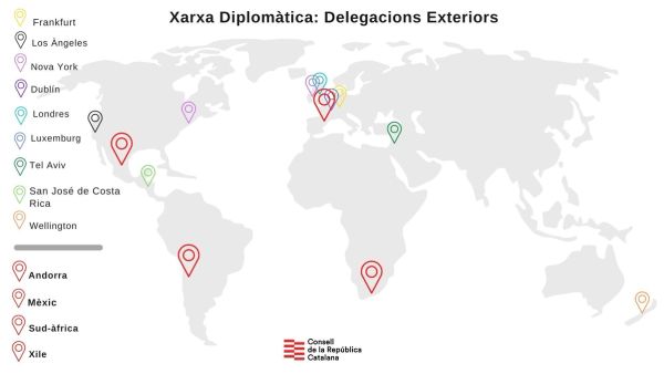 Nomenats 4 nous delegats exteriors de la Xarxa Diplomàtica del Consell