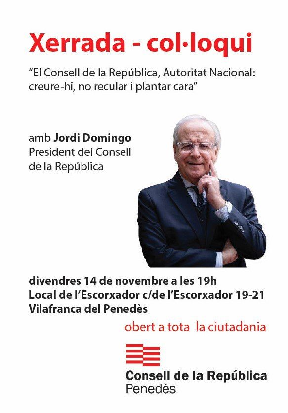 Xerrada-Col·loqui a Vilafranca del Penedès