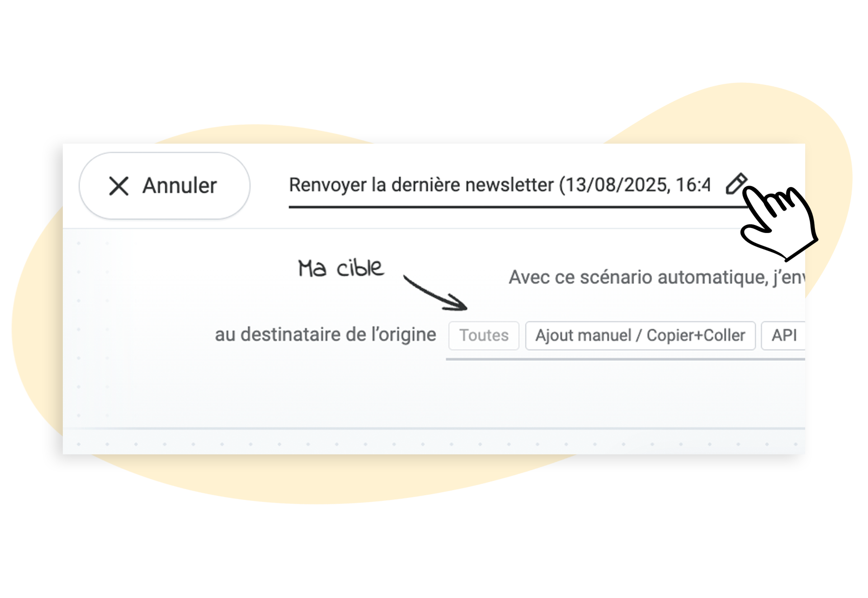 Renvoyer la dernière newsletter