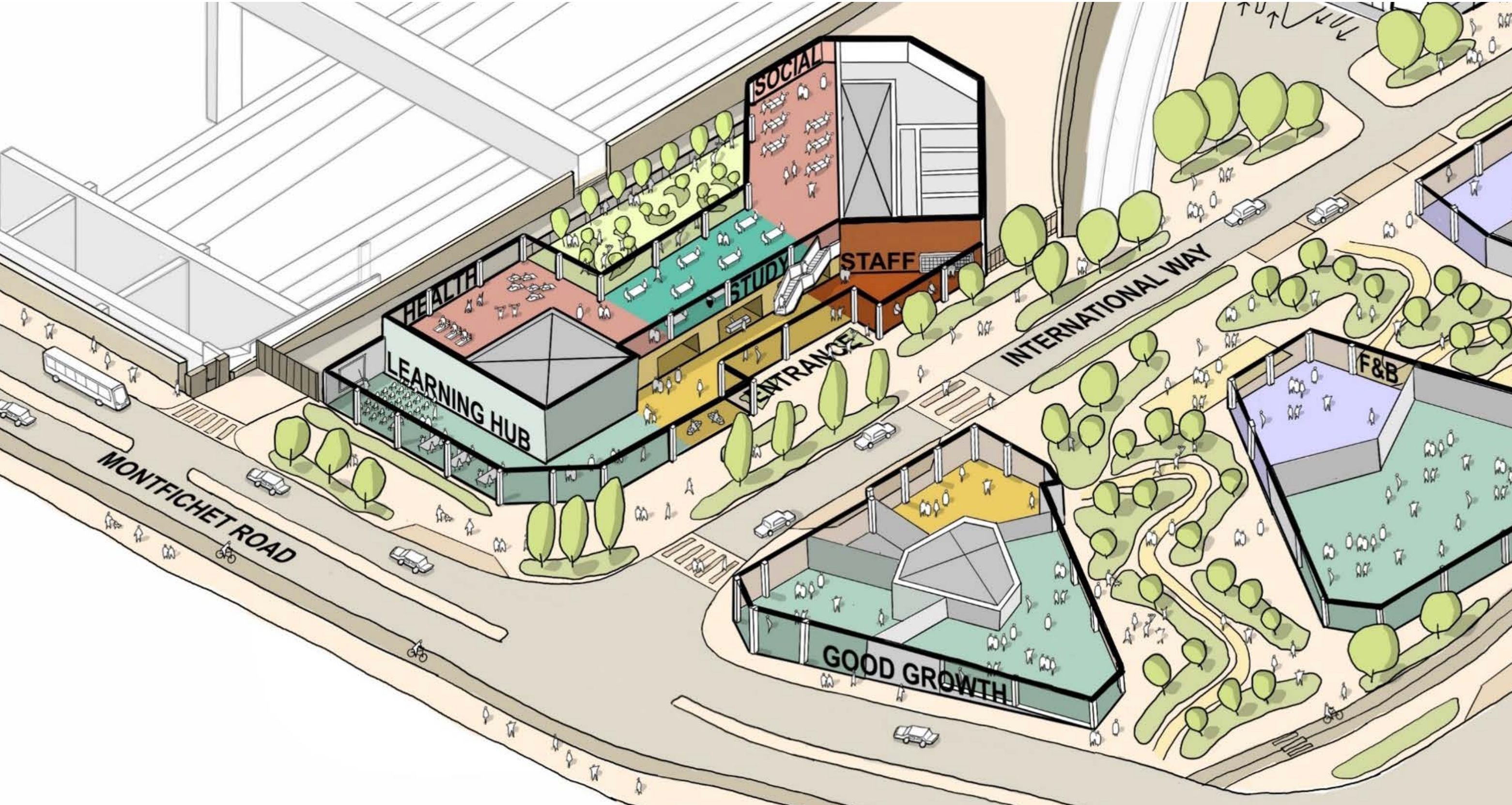 New student block planned for the last empty stretch of International Way
