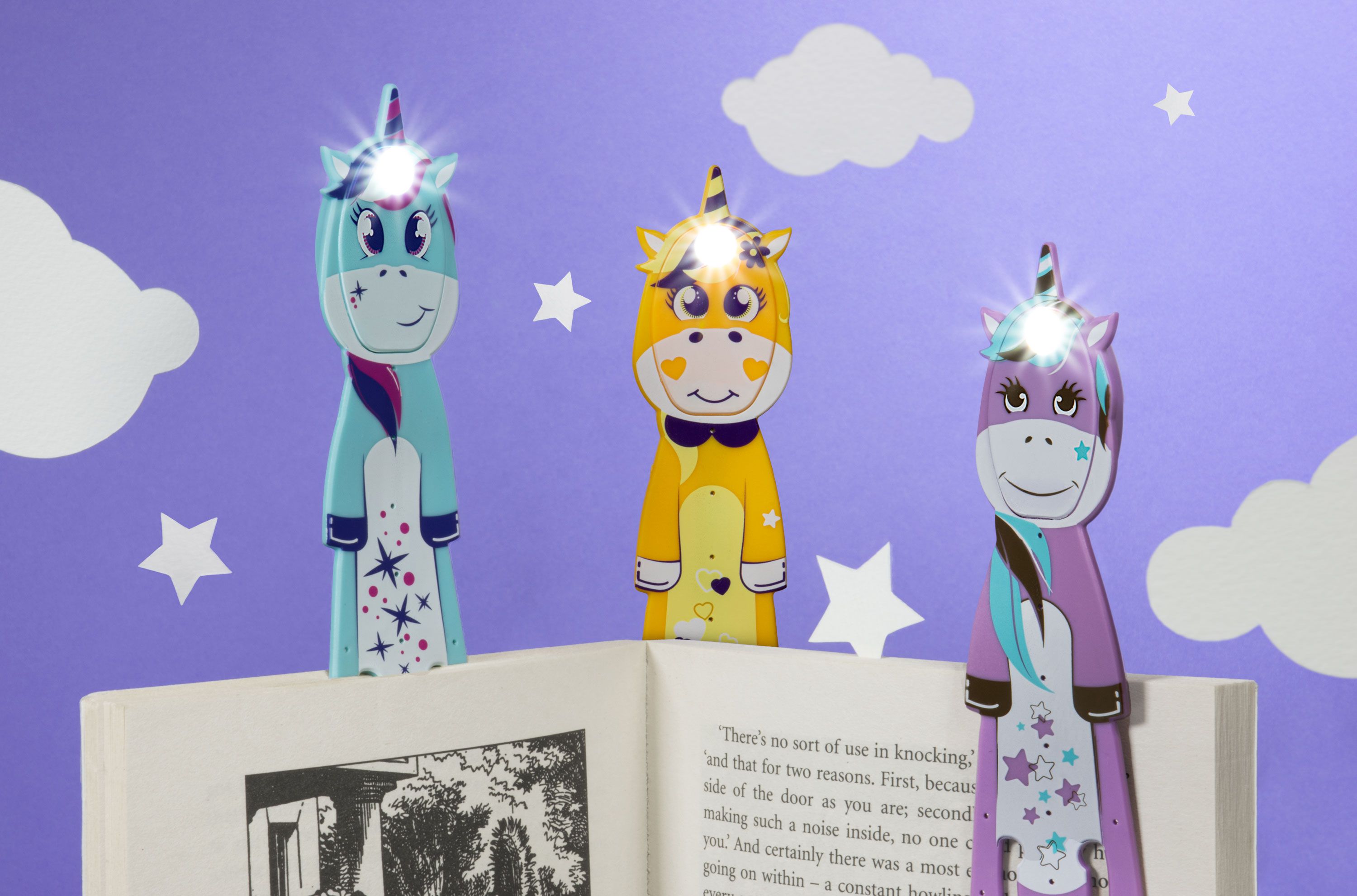 Flexilight Pals Book Light - Unicorn (Yellow) - Thinking Gifts