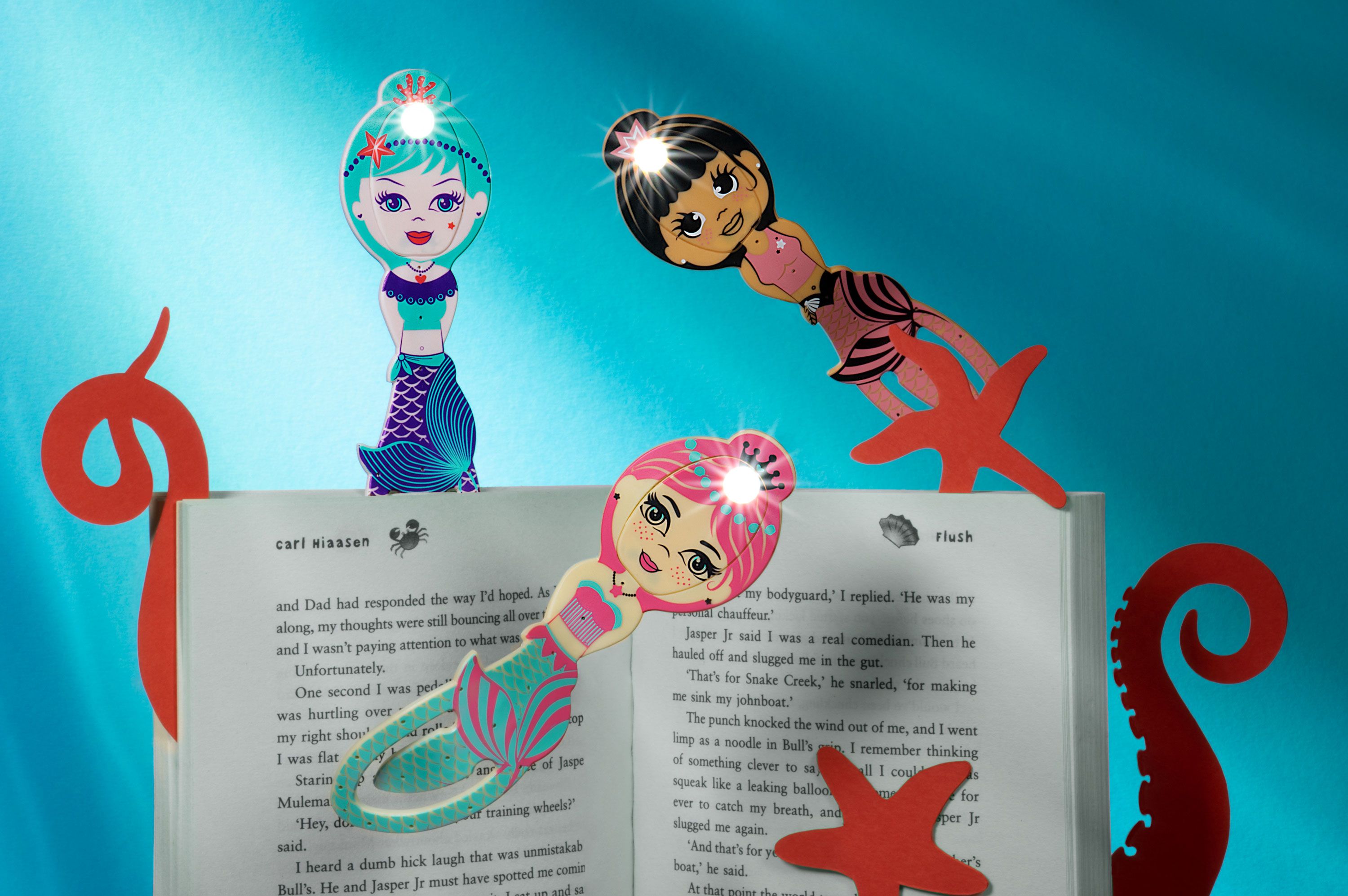 Flexilight Pals Book Light - Mermaid (Teal) - Thinking Gifts