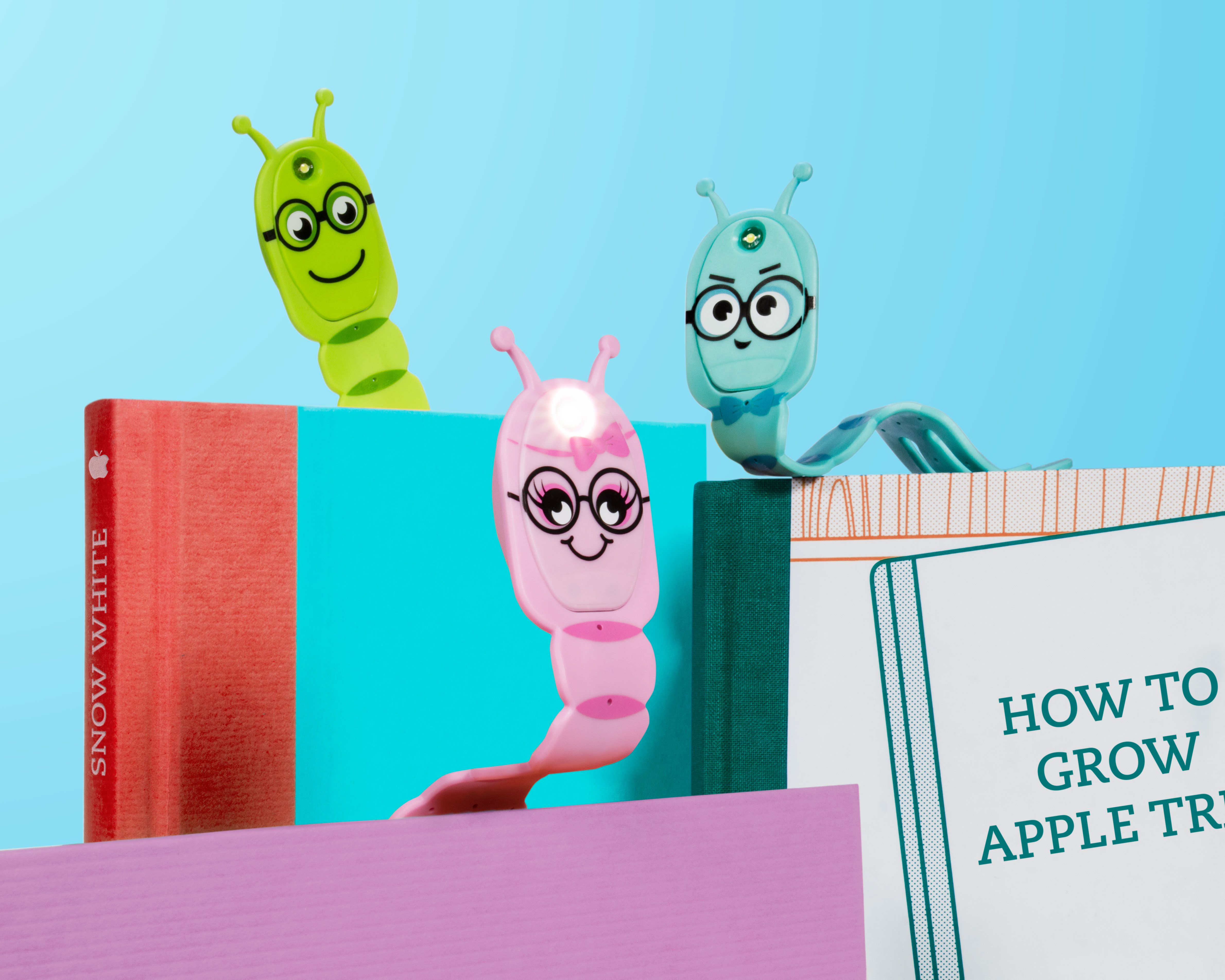 Flexilight Pals Book Light - Bookworm (Teal) - Thinking Gifts