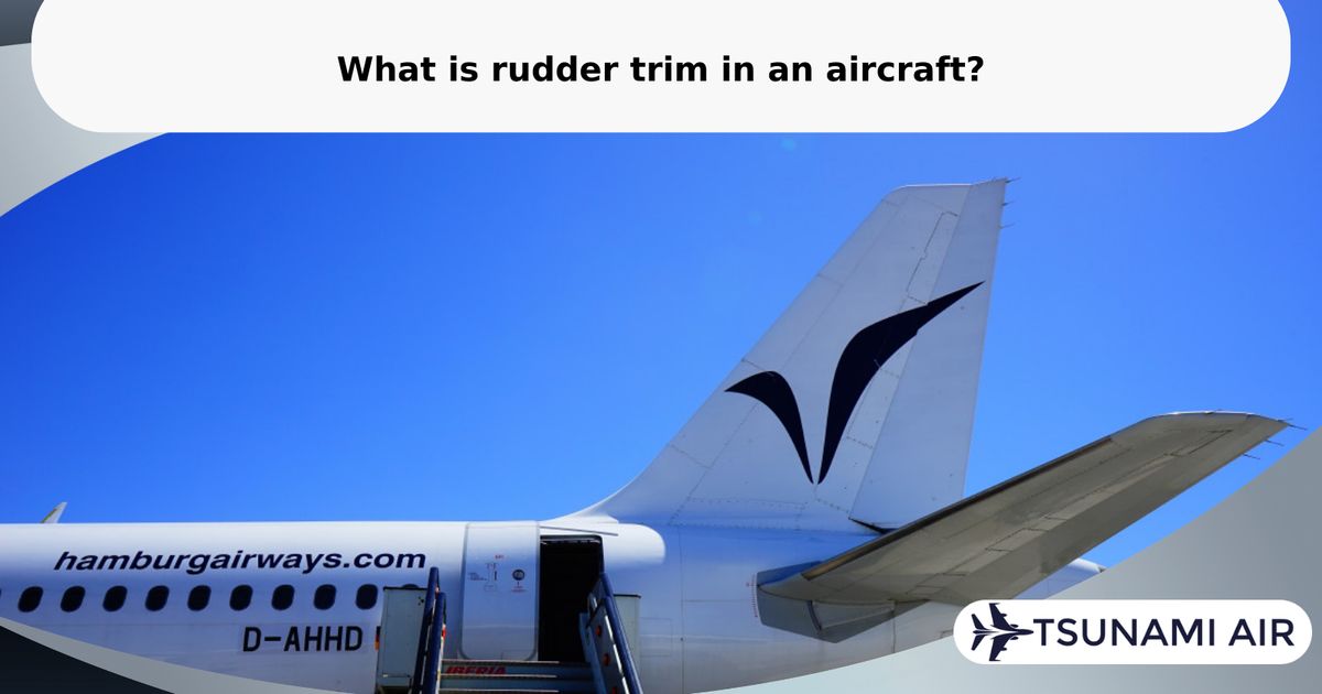 Set Rudder Trim What is rudder trim in an aircraft?