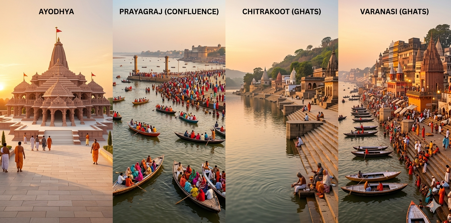 Ayodhya–Chitrakoot–Prayagraj–Varanasi Tour Package 
