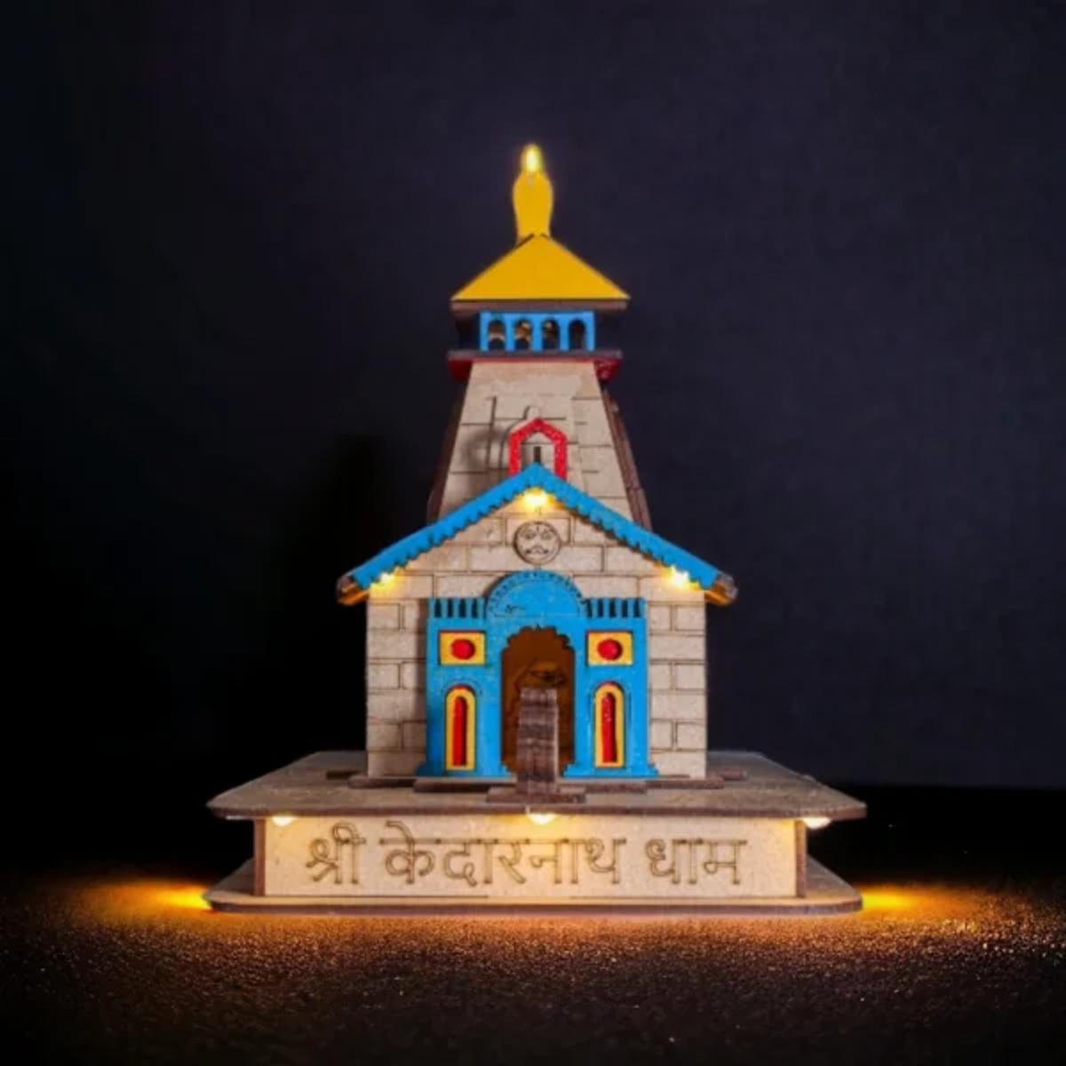 Kedarnath Temple with LED Light: Large