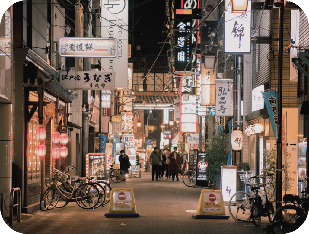 Asian coastal village