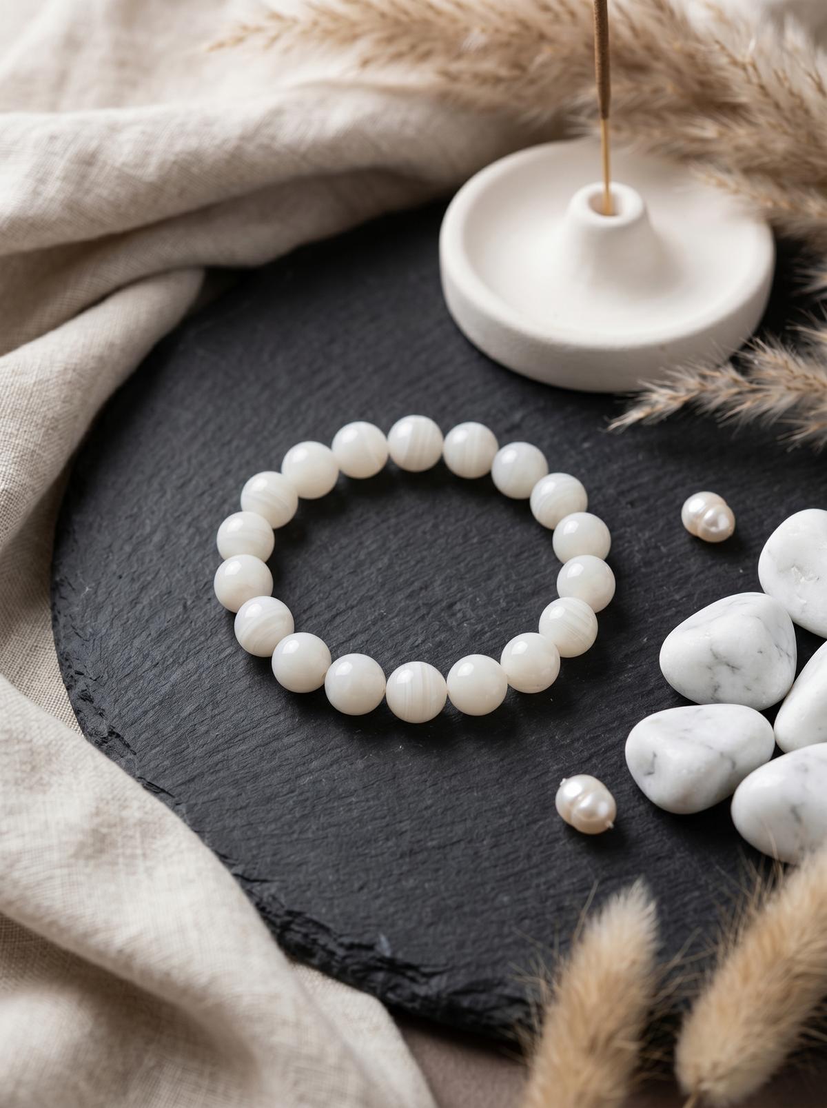 Onyx Bracelet (White)