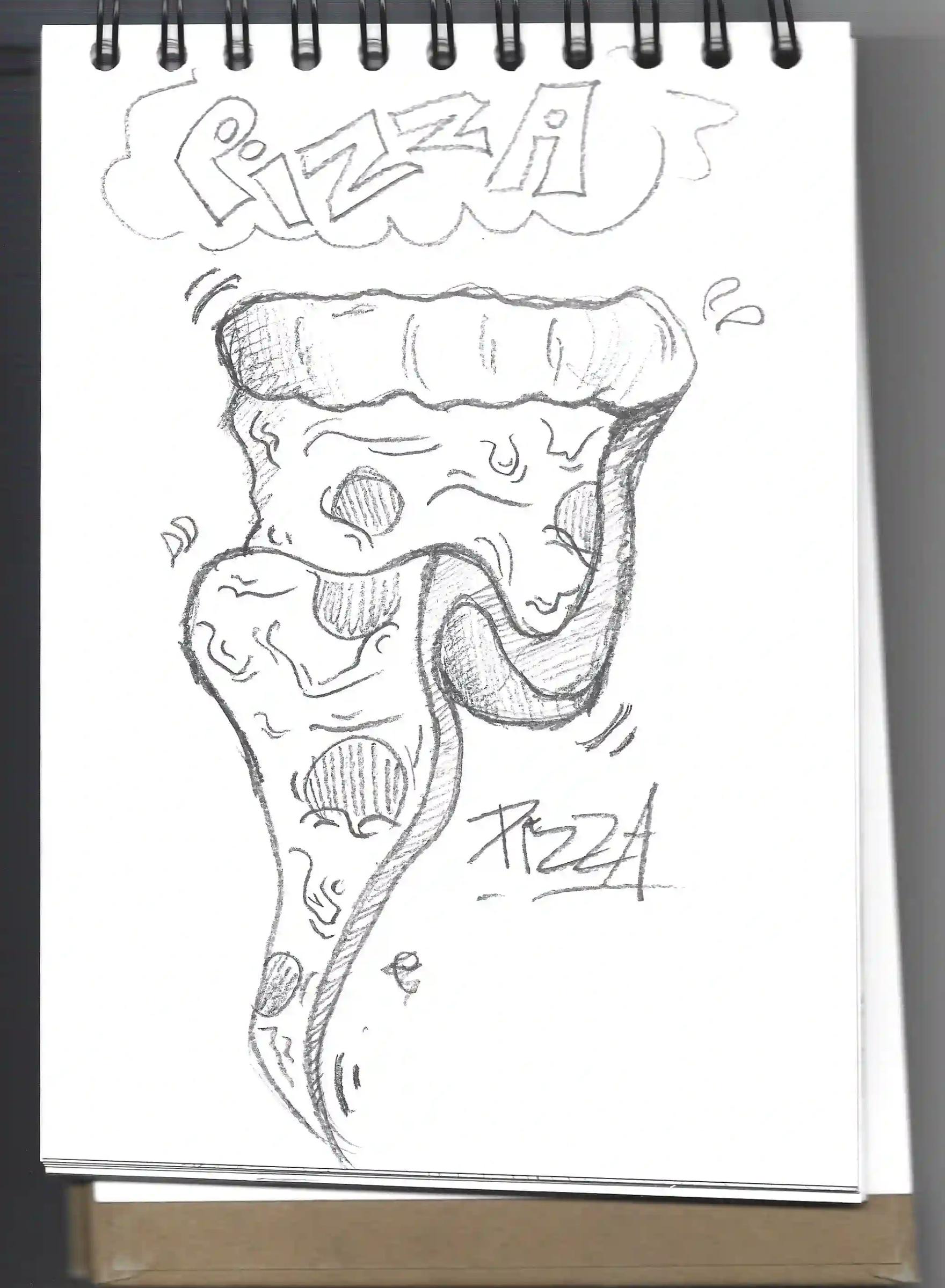 Pizza brand illustration