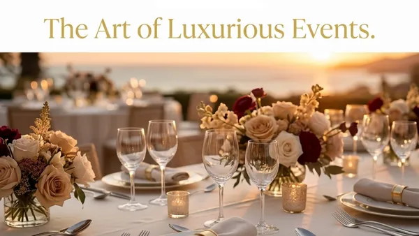 The Art of Luxurious Events: Planning Your Masterpiece