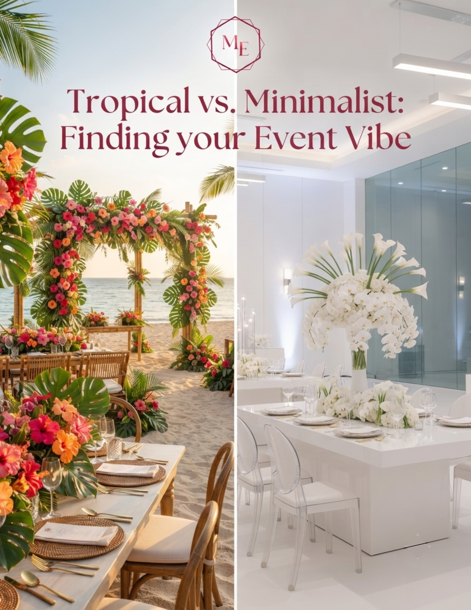 Tropical vs Minimalist: The Ultimate Guide to Decorating Your Event 