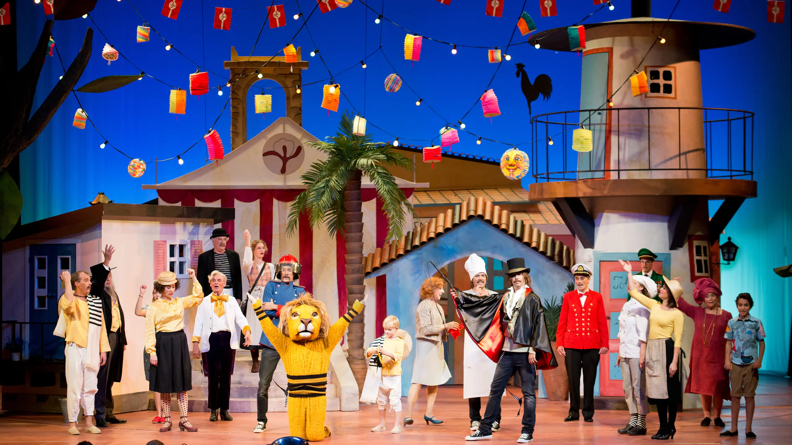 Scene fra Folk og røvere i Kardemomme by