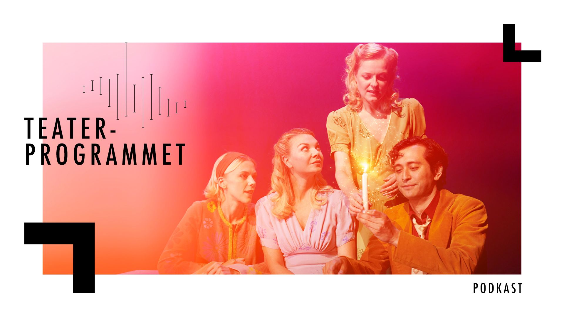 Bilde fra Julemiddag med logoen til Teaterprogrammet