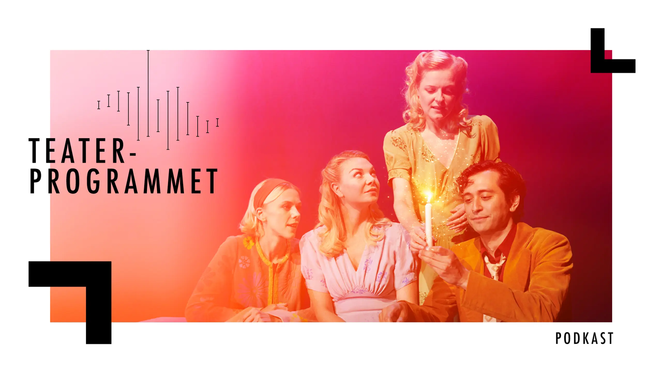Bilde fra Julemiddag med logoen til Teaterprogrammet