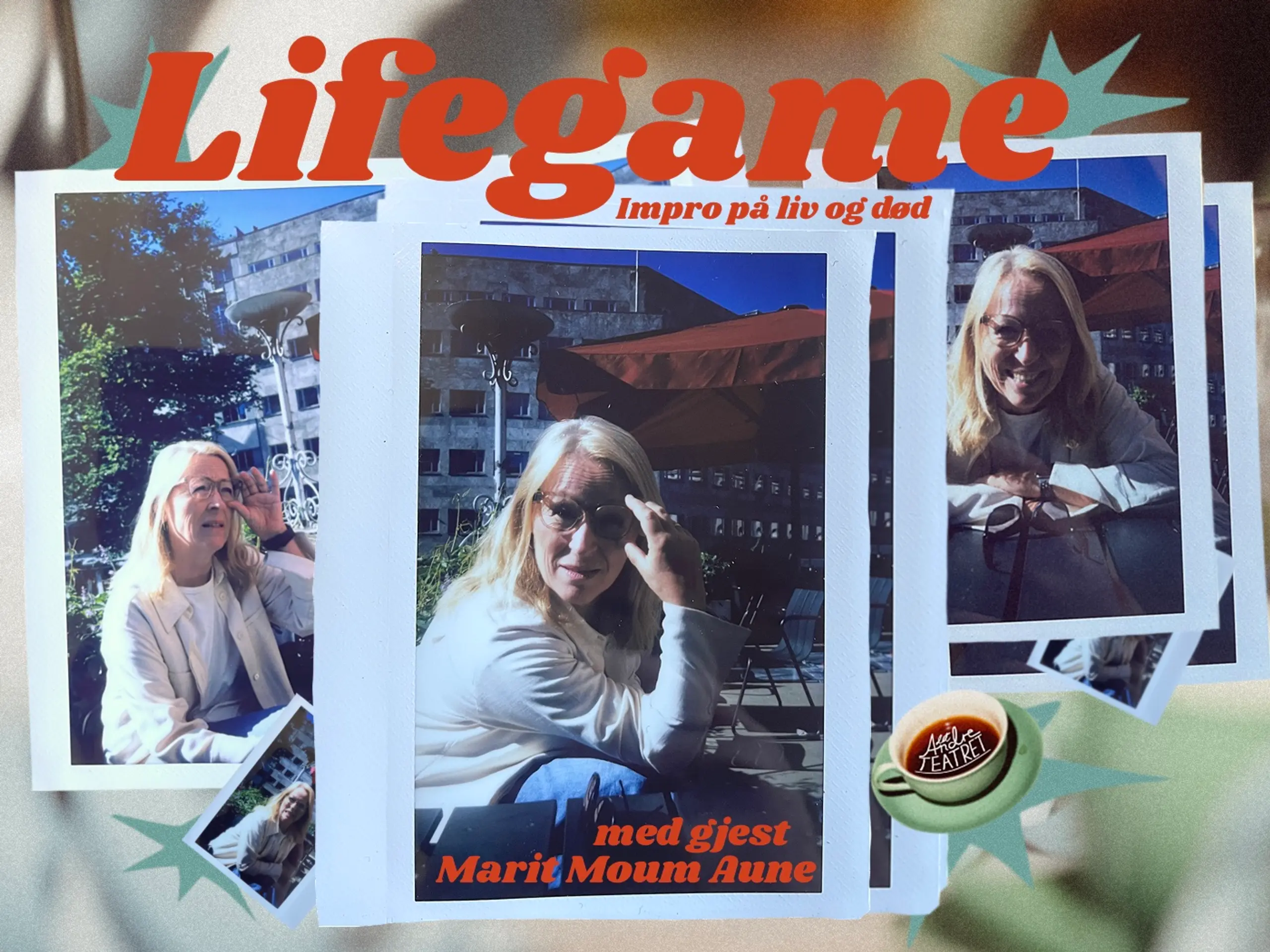 Polaroidbilder av kvinne med tittel Lifegame