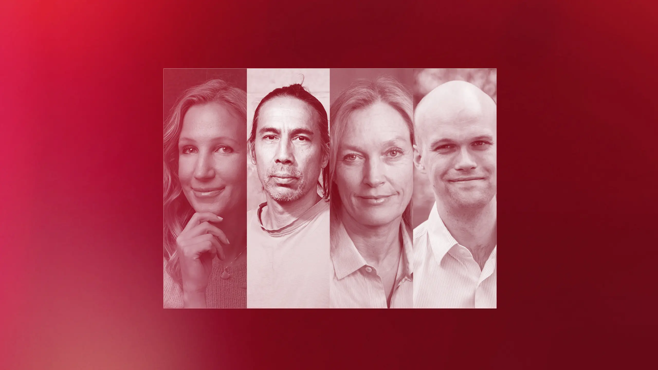 Collage av fire personer
