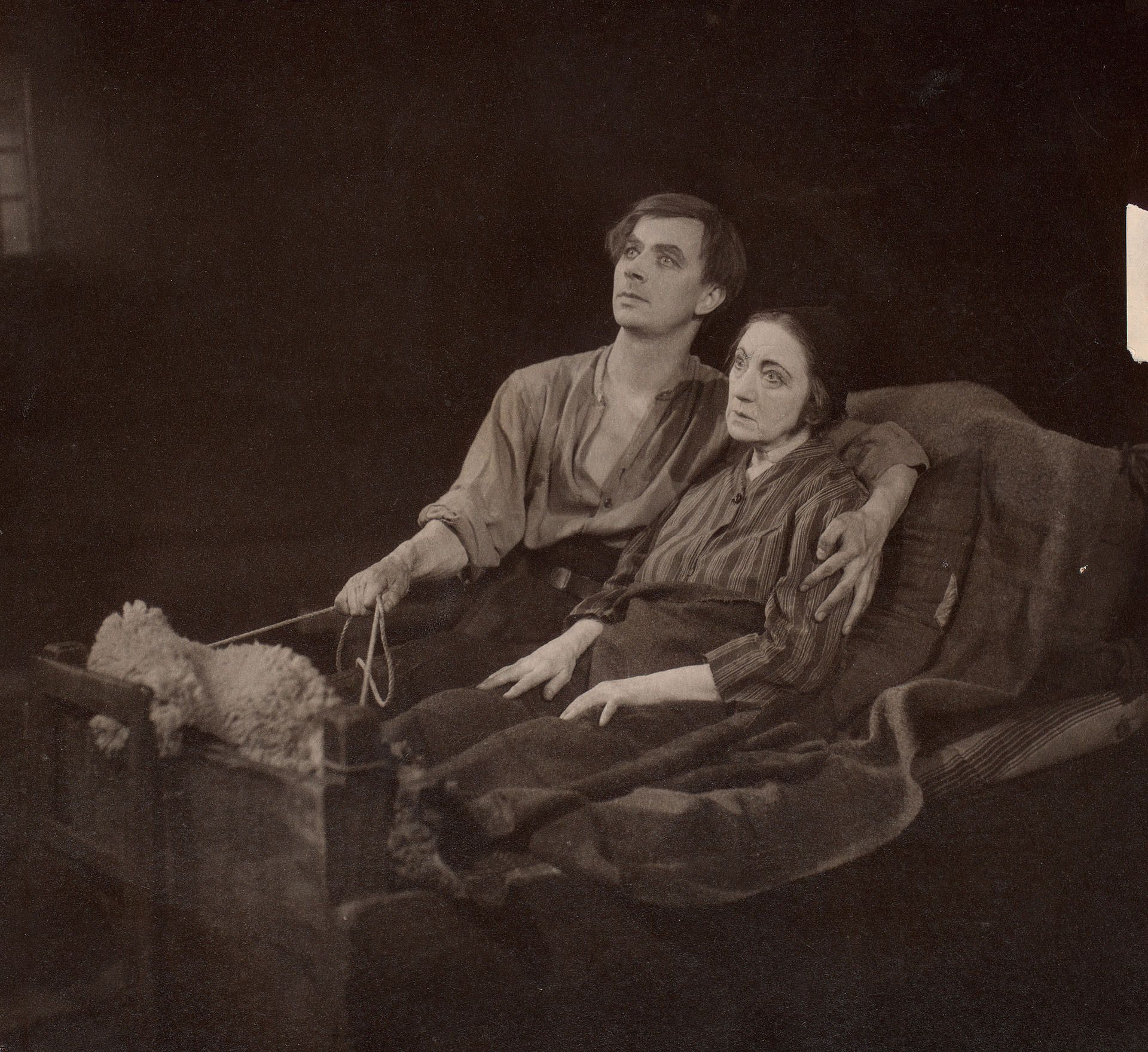 Gammelt bilde fra Mor Aases død