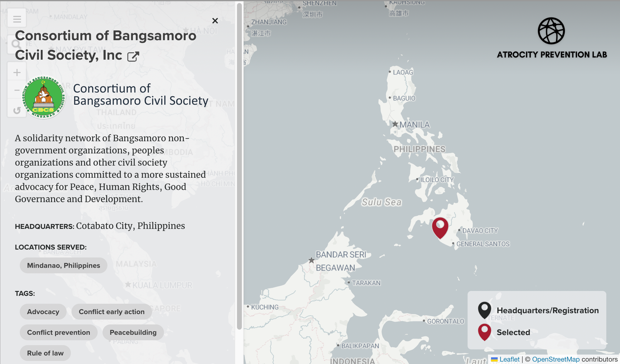 Interactive Stakeholder Map preview