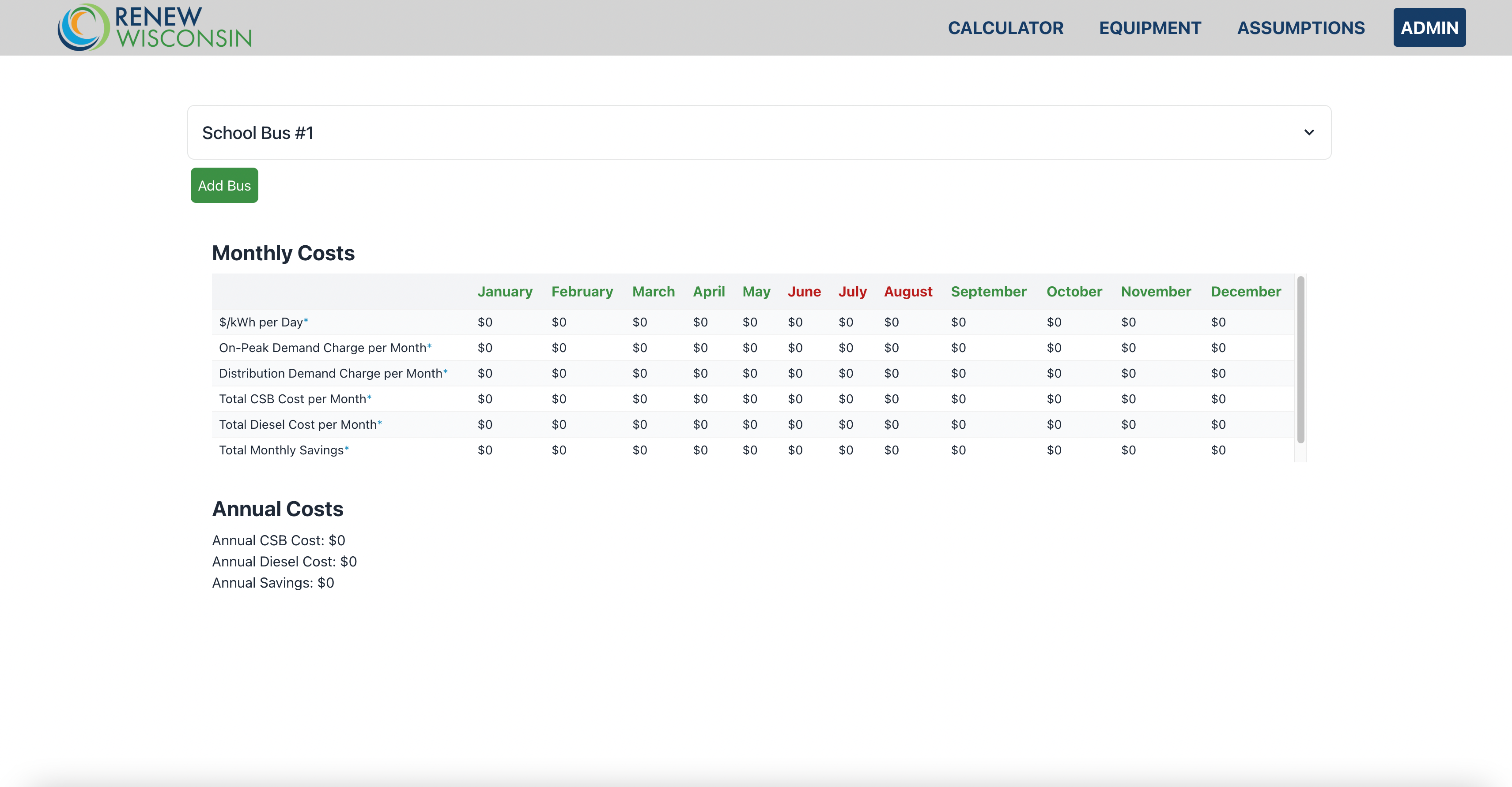 Electric Bus Cost Savings Calculator preview