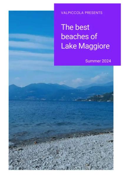 Couverture du Guide des meilleures plages du lac Majeur de Valpiccola