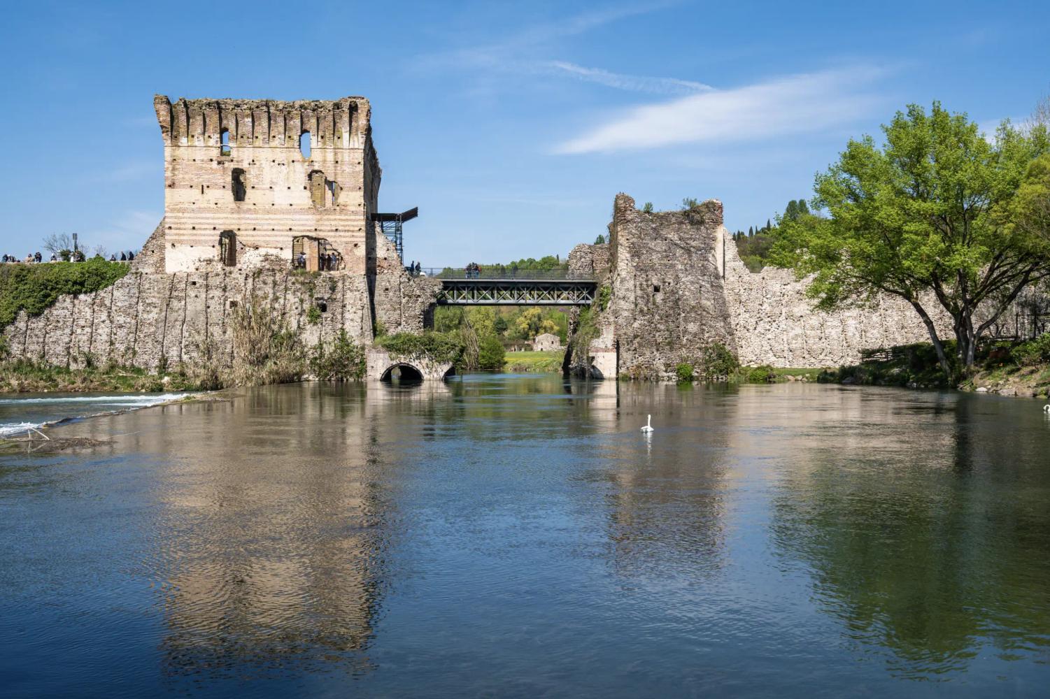 Visconti Bridge in Borghetto sul Mincio