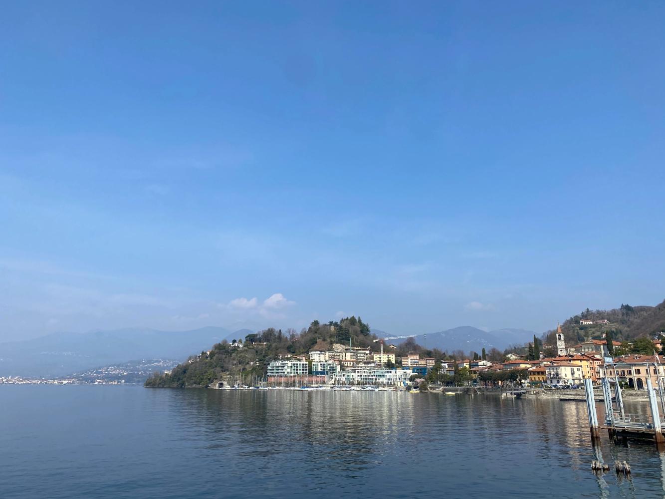 Laveno Mombello surrounded by Lake Maggiore