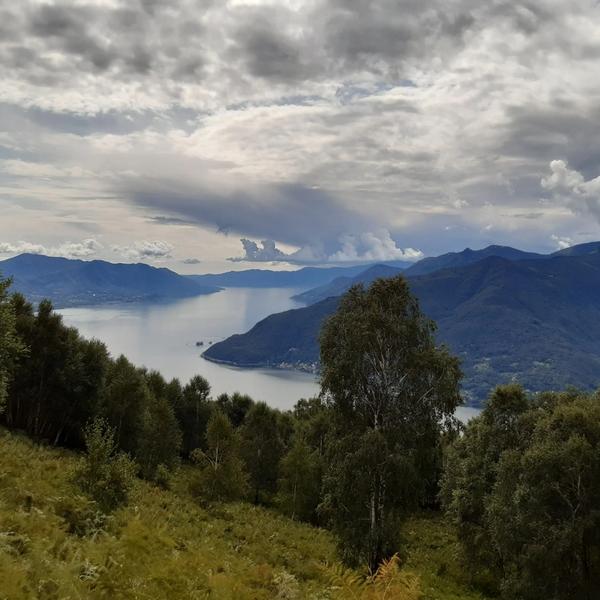 Seeblick von der Alpe San Michele